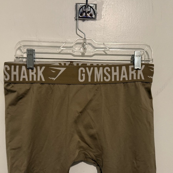Gymshark Khaki logo waistband workout active seemless legging - Picture 4 of 6